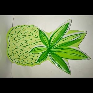 Two New Precido Pineapple Tray Melamine Green